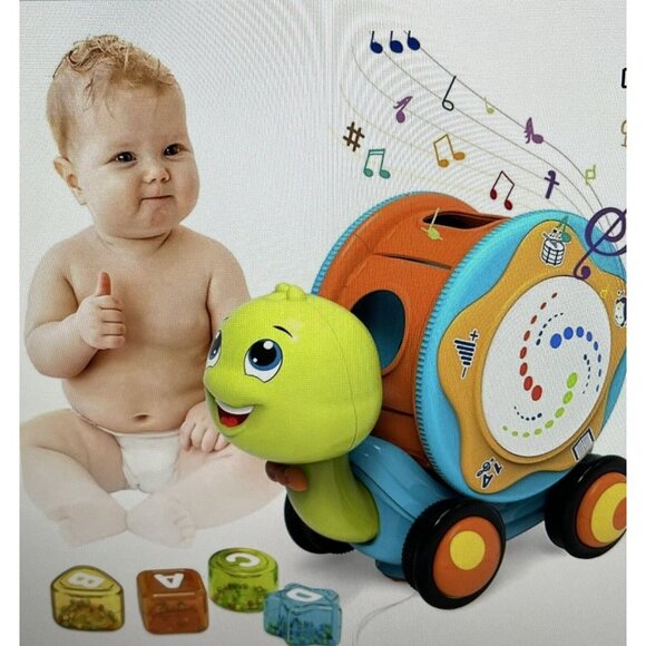 B Kids Speedy’s Magical Shell Baby Músical Drum Toy Multifunction Educational - Picture 6 of 7